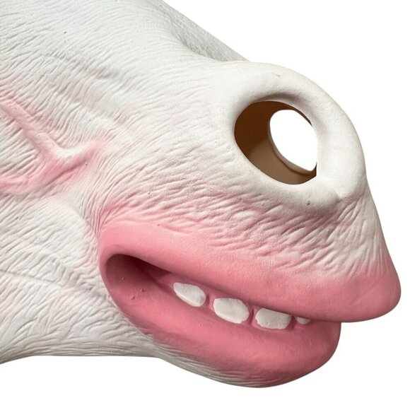 Unicorn Mask Halloween Costume Party Latex Mask Adult OS White Pink Hair COSPLAY - Picture 5 of 7